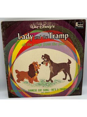 Walt Disneys Lady And The Tramp LP All Songs from Movie Instrumental Disneyland